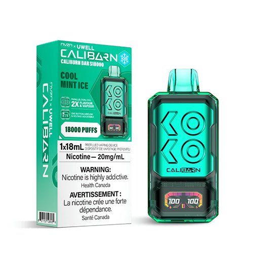 nvzn x UWell Caliburn Bar Rechargeable Disposable Vape - Disposables - Canada