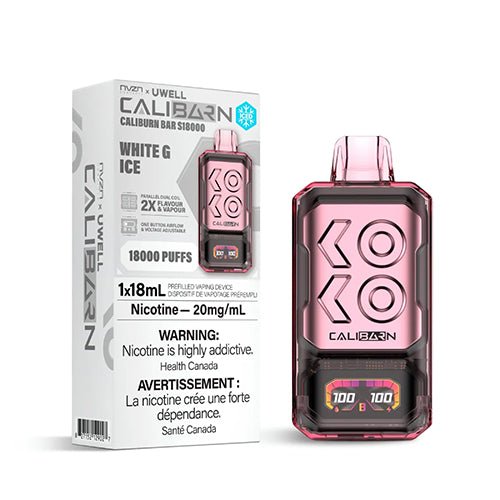 nvzn x UWell Caliburn Bar Rechargeable Disposable Vape - Disposables - Canada