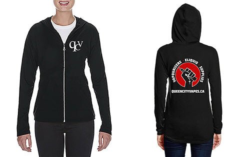 QCV Hooded Zip-Up Sweatshirt - Apparel