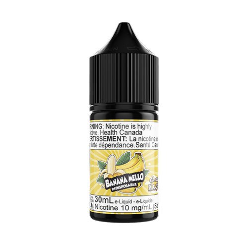 Indisposable Banana Mello Salt Nic Vape Juice 30mL 60mL 100mL Queen City Vapes Indisposable Banana Mello Salt Nic Vape Juice 30mL 60mL 100mL Queen City Vapes