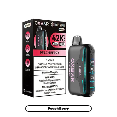 OXBAR x Rocky Vapor G42K Disposable Salt Nic Vape Queen City Vapes OXBAR x Rocky Vapor G42K Disposable Salt Nic Vape Queen City Vapes