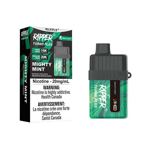 RUFPUF Ripper Turbo Plus Rechargeable Disposable Vape - Disposables - Canada