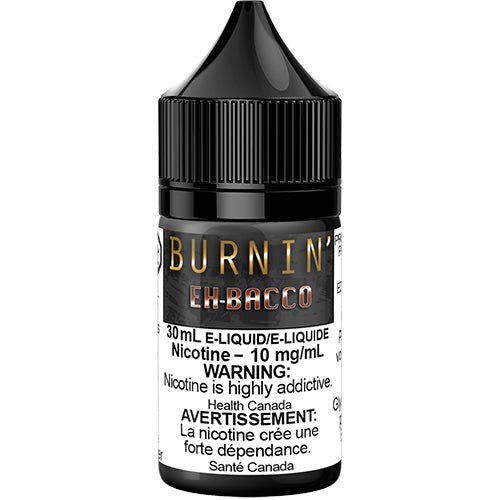 Burnin' EH-Bacco Salt Nic Vape Juice 30mL 60mL – Queen City Vapes
