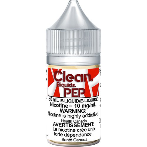 Clean. PEP Salt Nic Vape Juice 30mL 60mL 100mL Queen City Vapes Clean. PEP Salt Nic Vape Juice 30mL 60mL 100mL Queen City Vapes