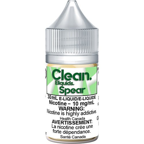 Clean. Spear Salt Nic Vape Juice 30mL 60mL 100mL – Queen City Vapes