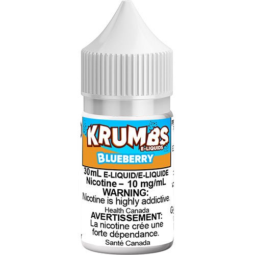 Krumbs E-Liquids Blueberry Salt Nic Vape Juice 30mL 60mL 100mL – Queen City  Vapes