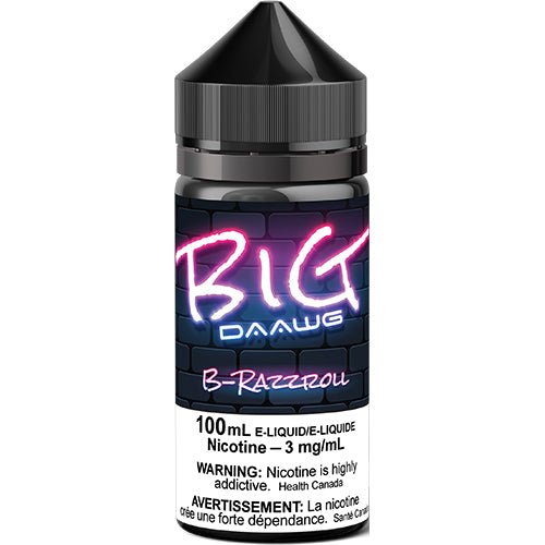 Big Daawg B-Razzroll Vape Juice 60mL 100mL  Queen City Vapes