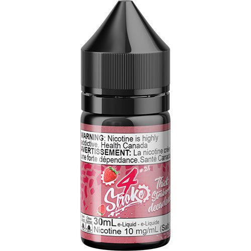 4 Stroke by Cloud Haven E-Liquid - #24 Thick Strawberry Decadence SALT - Salt Nicotine Eliquid - QCV