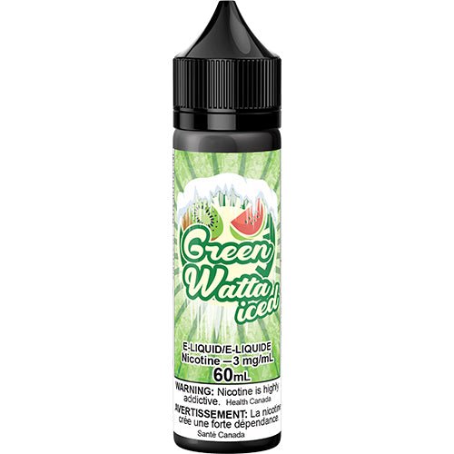 Green Watta Iced Vape Juice 60mL 100mL Queen City Vapes Green Watta Iced Vape Juice 60mL 100mL Queen City Vapes