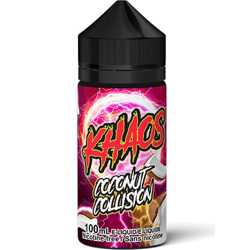 KHAOS Coconut Collision Vape Juice 60mL 100mL – Queen City Vapes