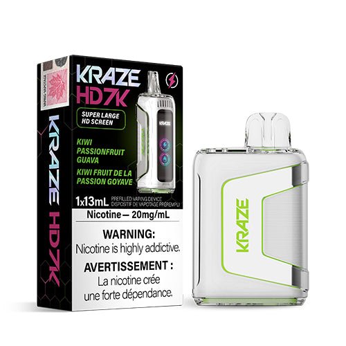 Kraze HD7K Rechargeable Disposable Vape - Disposables