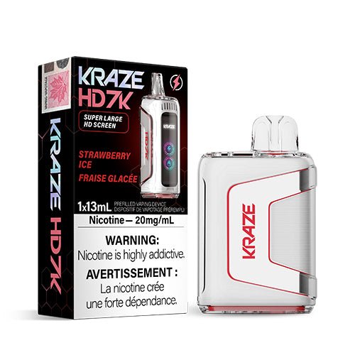 Kraze HD7K Rechargeable Disposable Vape - Disposables