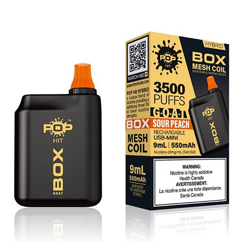POP HIT G.O.A.T. Box 3500 Puff Rechargeable Disposable Vape - Disposables