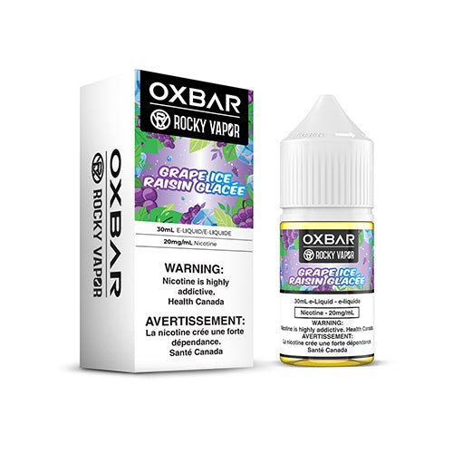 Rocky Vapor x Oxbar E-Liquids - Grape Ice - Salt Nicotine Eliquid