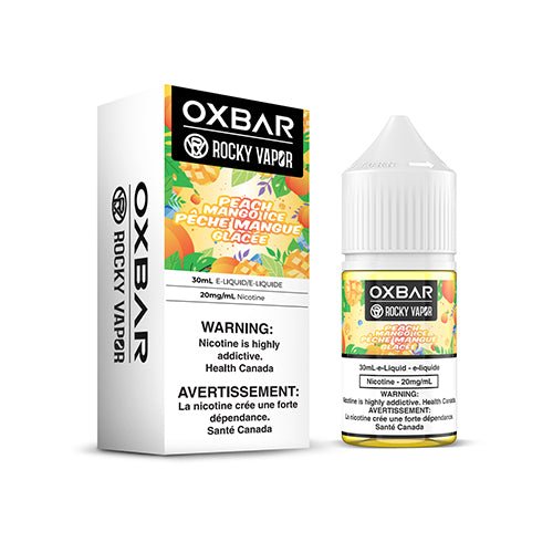 Rocky Vapor x Oxbar E-Liquids - Peach Mango Ice - Salt Nicotine Eliquid