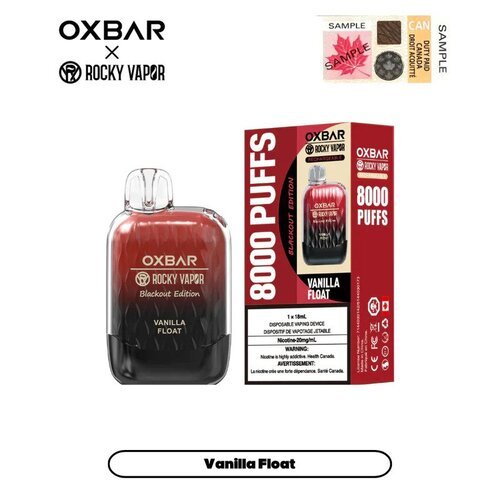OXBAR x Rocky Vapor G8000 Blackout Edition Rechargeable Disposable Vape - Disposables