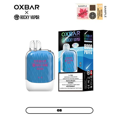 OXBAR x Rocky Vapor G8000 Rechargeable Disposable Vape - Disposables