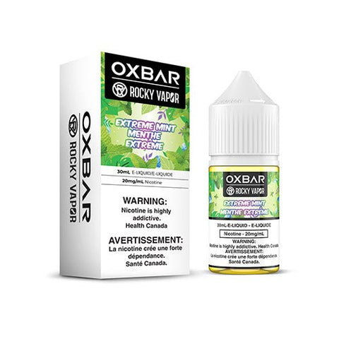 Rocky Vapor x Oxbar E-Liquids - Extreme Mint - Salt Nicotine Eliquid - Canada