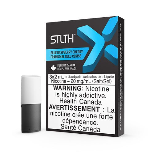 STLTH X Vape Pods - Blue Raspberry Cherry - Closed Pod Eliquid - QCV