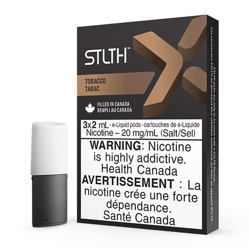 STLTH X Vape Pods - Tobacco - Closed Pod Eliquid - QCV