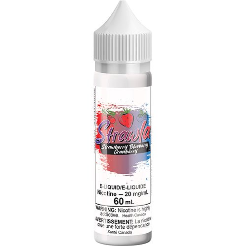 Strawla Strawberry Blueberry Cranberry Salt Nic Vape Juice 30mL 60mL –  Queen City Vapes
