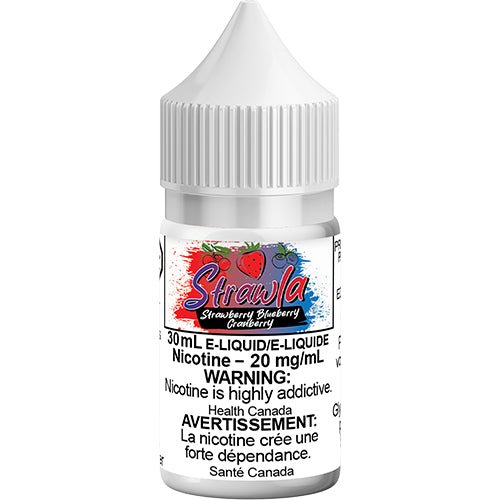 Strawla Strawberry Blueberry Cranberry Salt Nic Vape Juice 30mL 60mL Queen City Vapes Strawla Strawberry Blueberry Cranberry Salt Nic Vape Juice 30mL 60mL Queen City Vapes