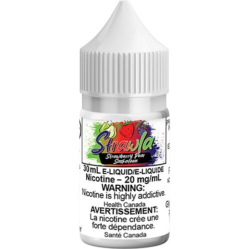 Strawla Fraise Poire Saskatoon Sel Nic Vape Juice 30mL 60mL Queen City Vapes Strawla Fraise Poire Saskatoon Sel Nic Vape Juice 30mL 60mL Queen City Vapes