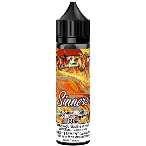 Phoenix Sinners Vape Juice 60mL 100mL Queen City Vapes Phoenix Sinners Vape Juice 60mL 100mL Queen City Vapes