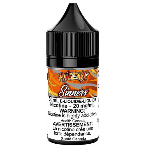 Phoenix Sinners Salt Nic Vape Juice 30mL 60mL Queen City Vapes Phoenix Sinners Salt Nic Vape Juice 30mL 60mL Queen City Vapes