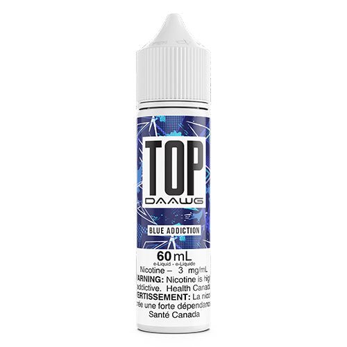 Top Daawg Blue Addiction Vape Jus 60 ml 100 ml Queen City Vapes Top Daawg Blue Addiction Vape Jus 60 ml 100 ml Queen City Vapes
