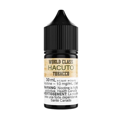 World Class Tobacco Hacuto Salt Nic Vape Juice 30mL 60mL Queen City Vapes World Class Tobacco Hacuto Salt Nic Vape Juice 30mL 60mL Queen City Vapes