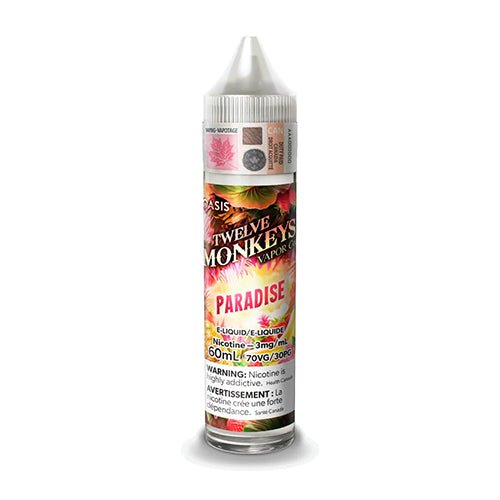 Twelve Monkeys Vapor Co. Paradise Vape Juice 60mL Queen City Vapes Twelve Monkeys Vapor Co. Paradise Vape Juice 60mL Queen City Vapes