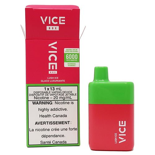 VICE Box 6000 Puff Rechargeable Disposable Vape - Disposable Pod - QCV