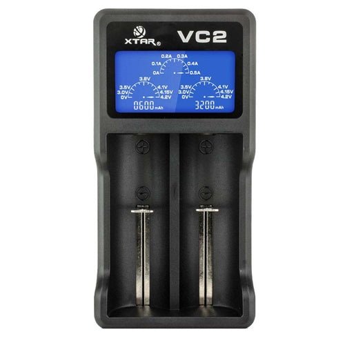 XTAR VC2 Two-Bay Charger - Battery Charger - QCV